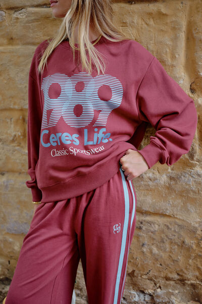 Romy Crew, WASHED BURGUNDY 1989 LOGO