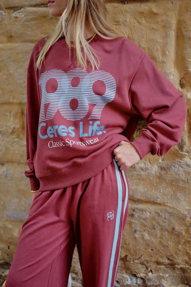 Romy Crew, WASHED BURGUNDY 1989 LOGO