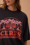 Liv Oversized Tee, PHANTOM/CERES SUNSET PALMS - alternate image 5