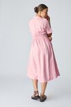 Emma Hawkins Linen Midi Dress, DUSTY PINK