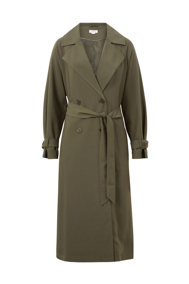 Classic Trench Coat, MILITARY GREEN