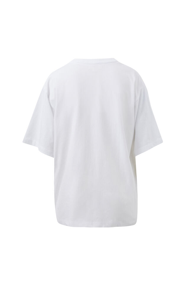 Phoebe Longline Premium Tee, WHITE