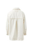 Goldie Longline Denim Shacket, FRESH ECRU - alternate image 3
