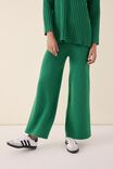 Soft Knit Wide Leg Pant In Recycled Blend, LAWN GREEN - alternate image 4