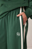 Gigi Wide Leg Terry Trackpant, PINE GREEN SIDE STRIPE - alternate image 4