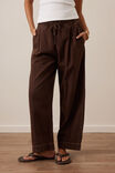 Jessie Barrel Pant, CHOCOLATE - alternate image 4