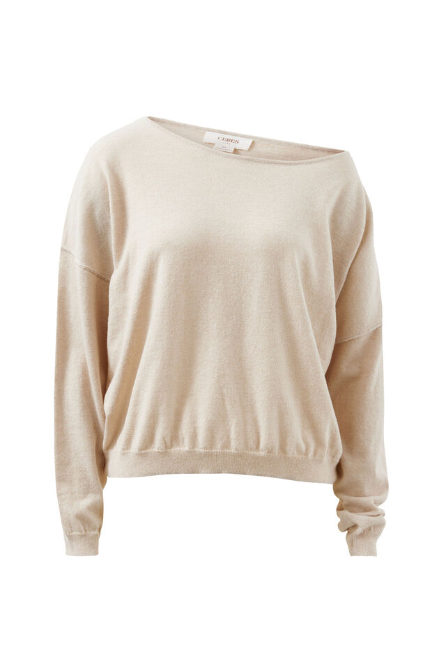 Liza Drapey Soft Knit, OATMEAL MARLE
