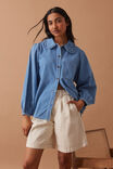 Savannah Denim Shirt, VINTAGE BLUE - alternate image 4