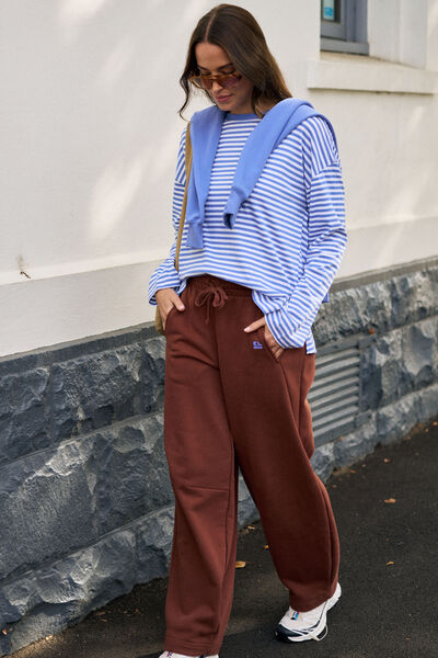 Scout Slouchy Long Sleeve  Tee, VINTAGE BLUE/WHITE STRIPE