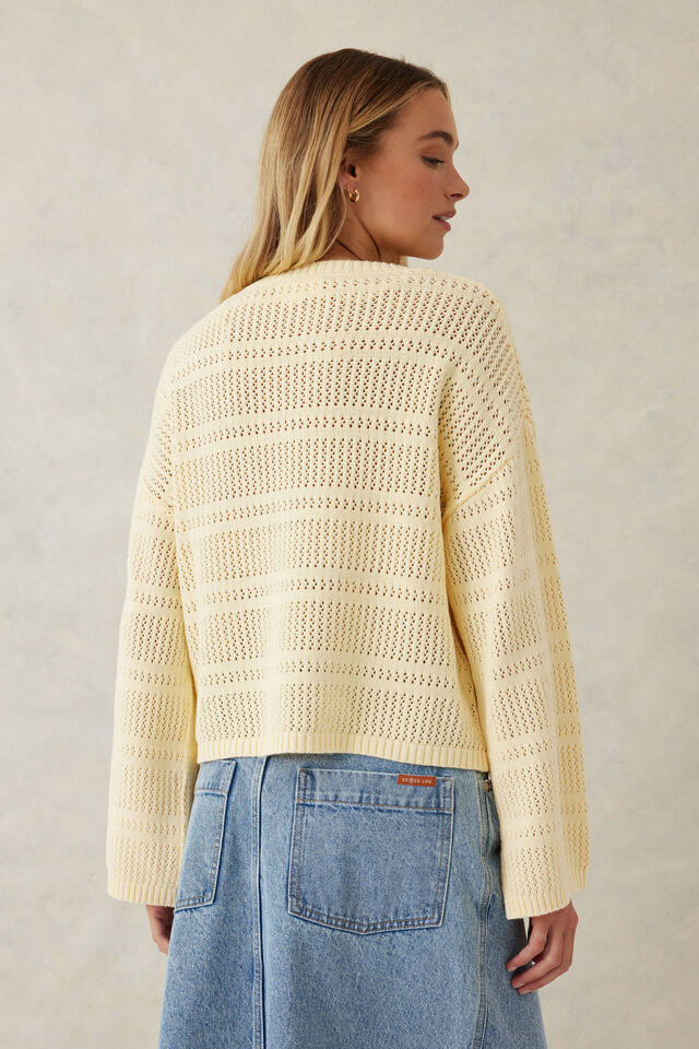 Slouchy Spring Knit, BUTTER