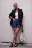 Heritage Blazer, BLACK IN RESCUED FABRIC - alternate image 4