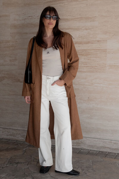 Classic Longline Coat, CHESTNUT