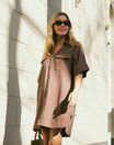 Relaxed Shirt Dress, MOCHA TWILL - alternate image 3