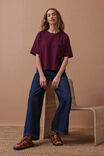 Boxy Pocket Tee, RAISIN - alternate image 6