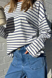 COLLEGE BLUE STRIPE