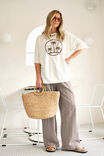 The Lounge Pant, CHOC GINGHAM - alternate image 7