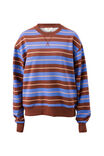 Romy Crew, VINTAGE BLUE PINK CLAY BURNT TOFFEE STRIPE - alternate image 2