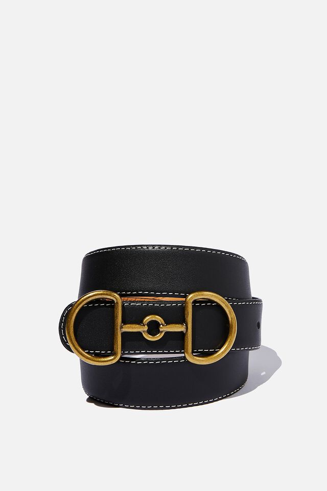 Loop Leather Co. Bonny Belt, BLACK
