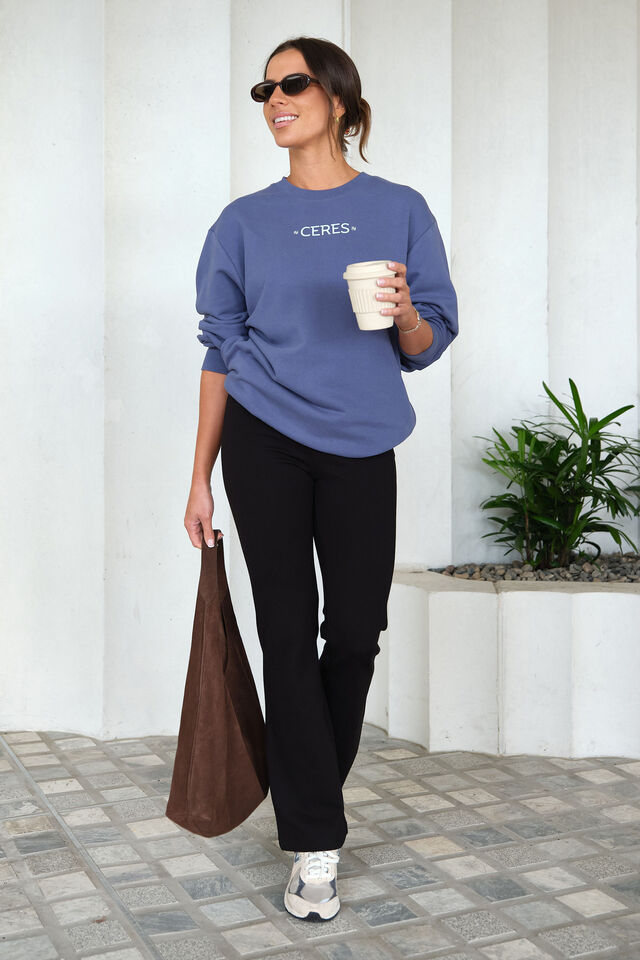 Isla Oversized Slouchy Crew, MOONLIGHT MINI LOGO