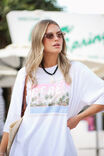 Liv Oversized Tee, WHITE/CERES HOLIDAY STAMP - alternate image 5