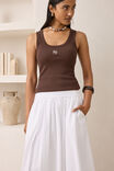 Florence Maxi Skirt, WHITE - example image 5
