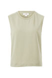 Sporty Terry Top, MATCHA - alternate image 2