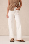 Wide Leg Front Pocket Jean, FRESH ECRU - alternate image 4