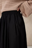 Poplin Maxi Skirt, BLACK - alternate image 5