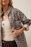 Bobbi Side Pocket Denim Shacket, LEOPARD - alternate image 6