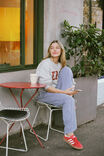 The Lounge Pant, COLLEGE BLUE WHITE NARROW STRIPE - alternate image 6