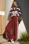 BURGUNDY SIDE STRIPE