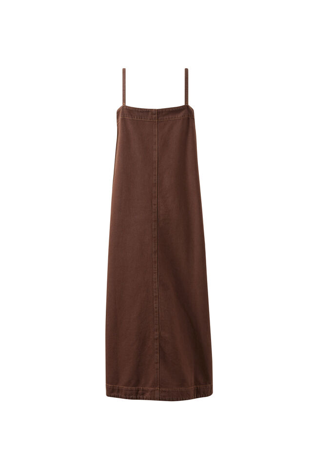 Remy Strappy Midi Dress, CHOCOLATE