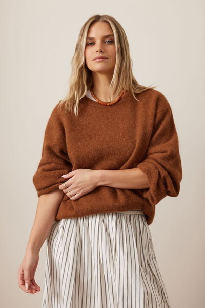 Bonnie Lofty Knit, TOFFEE