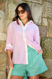 Mila Short, ZESTY GREEN TRIPLE STRIPE - alternate image 5