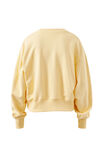 Charlie Cropped Slouchy Crew, SUNNY YELLOW PALM BEACH - example image 3
