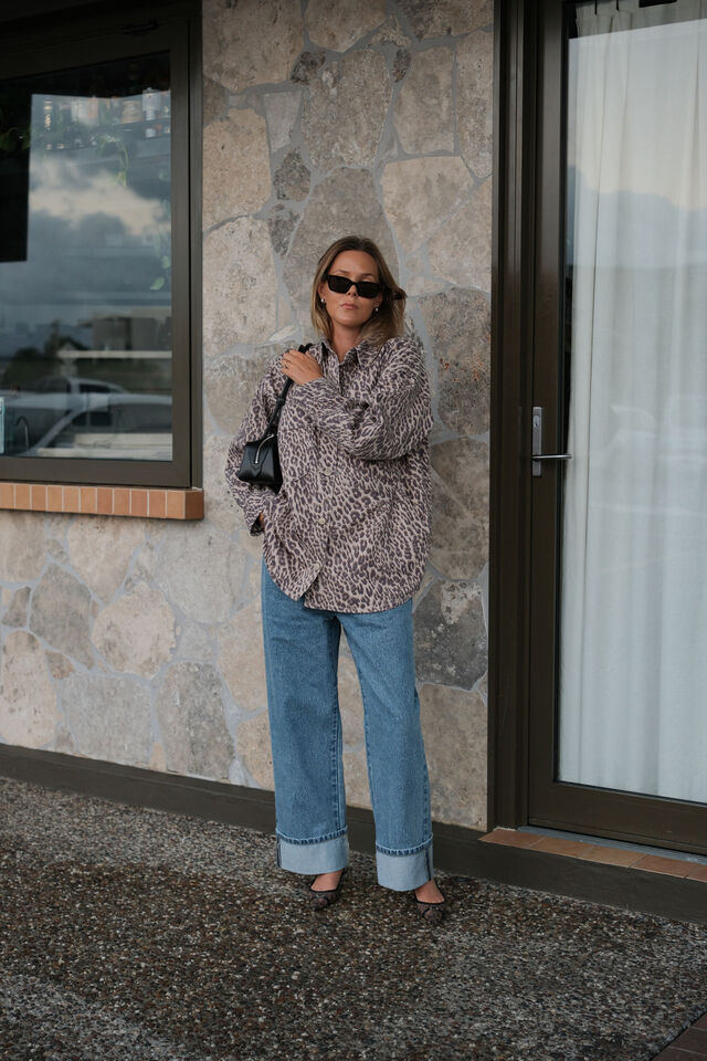 Loose Cuff Jean, WORN BLUE