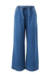 Andie Wide Leg Drawstring Pant, MID INDIGO - alternate image 2