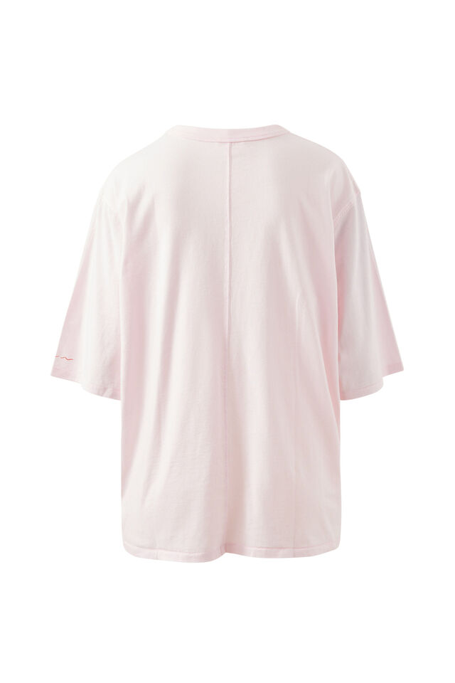 Liv Oversized Tee, SUNFADED TINT/ISLAND SCARF PRINT