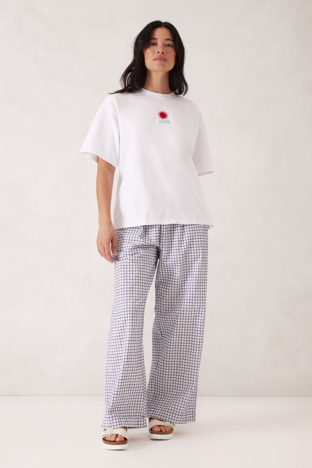 Tully Boyfriend Tee, HORIZON EMBROIDERY