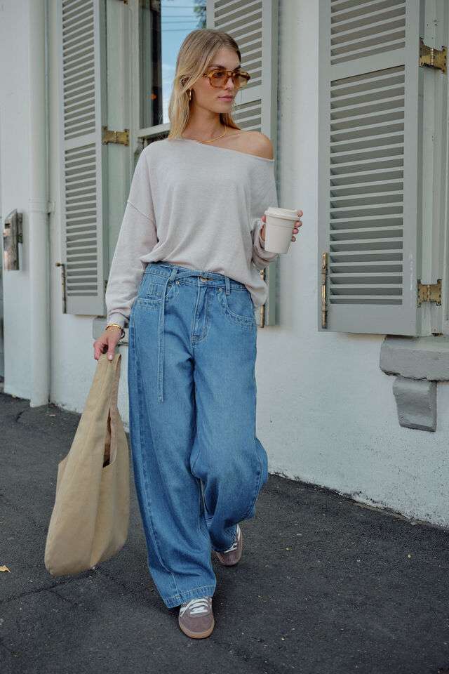 Liza Drapey Soft Knit, OATMEAL MARLE