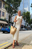 Olive Knit Midi Dress, FRESH VANILLA - alternate image 7