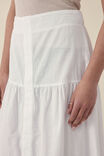 Tiered Maxi Skirt, WHITE - alternate image 5