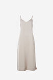 Satin Slip Dress With Recycled Fibres, CHAMPAGNE - alternate image 2