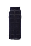 Square Knit Midi Skirt, NEW NAVY - alternate image 2