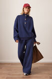 Marli Button Sweat, HERITAGE NAVY - alternate image 5