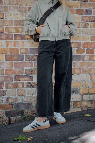 Demi Barrel Jean, FADED BLACK