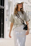 Sporty Tape Tee, MATCHA FRESH ECRU TAPE - alternate image 1
