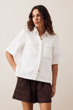 Noa Short Sleeve Shirt, FRESH ECRU - example image 1
