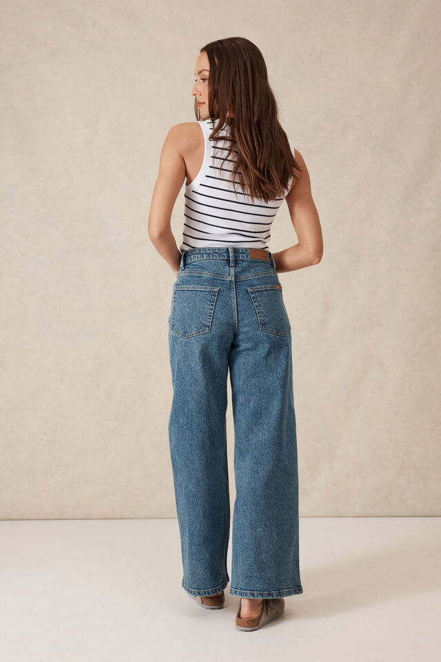 Core Wide Leg Jean, FRESH INDIGO