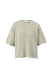 Nina Boxy Knit Tee, MATCHA - alternate image 2